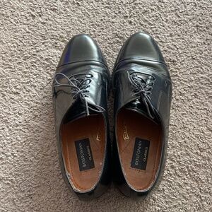 Bostonian Classics Shoes Men's Size 10 1/2 Oxford Dark Black Dress Shoe